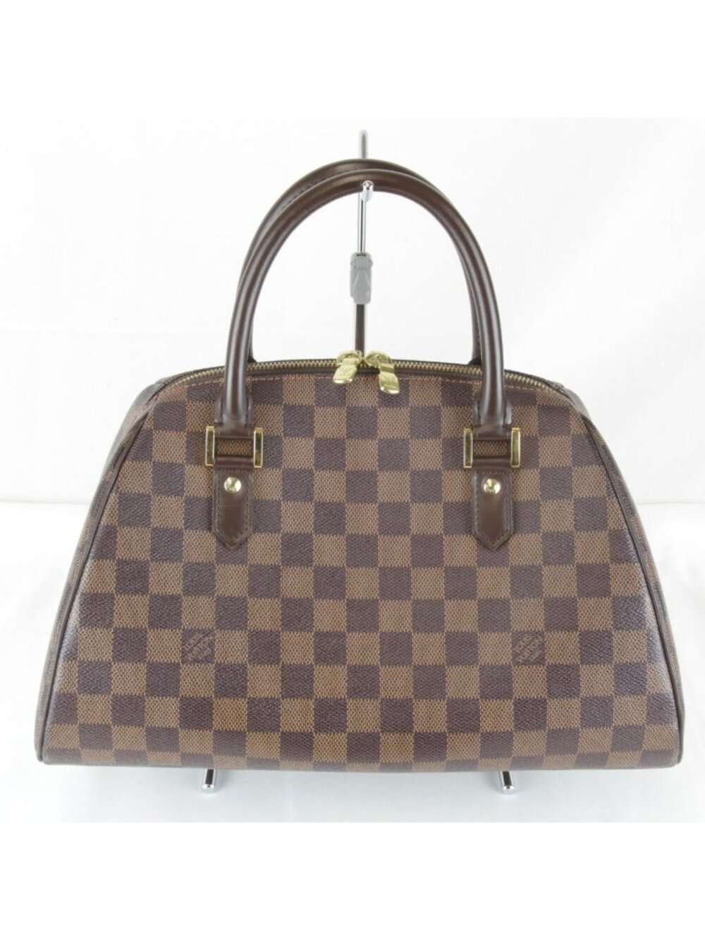 Louis Vuitton Riviera MM Handbag Damier Canvas Leather